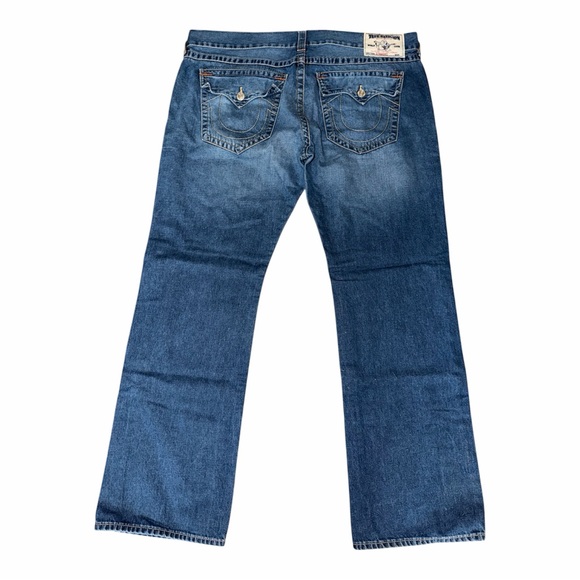 True Religion Men's Dark Blue Slim Straight Jeans - Picture 3 of 5